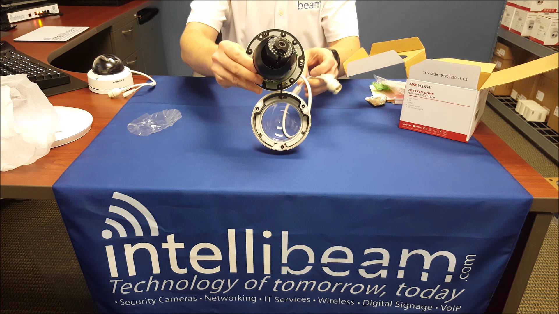 Hikvision 2015 redesign of the DS‑2CD2132F‑I unboxing by Intellibeam.