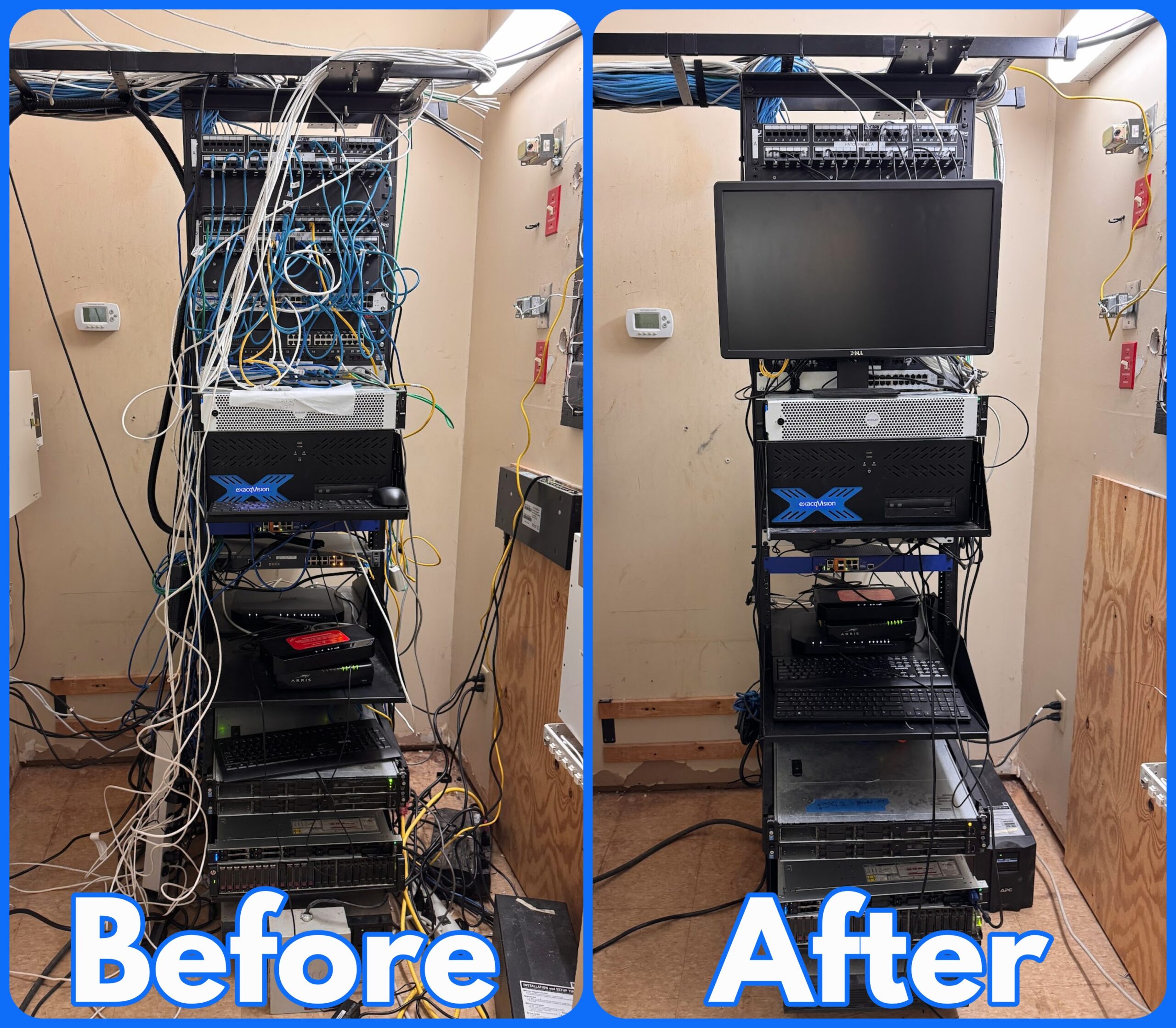 Server Room Before and After